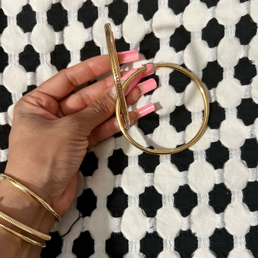 Versace hoops